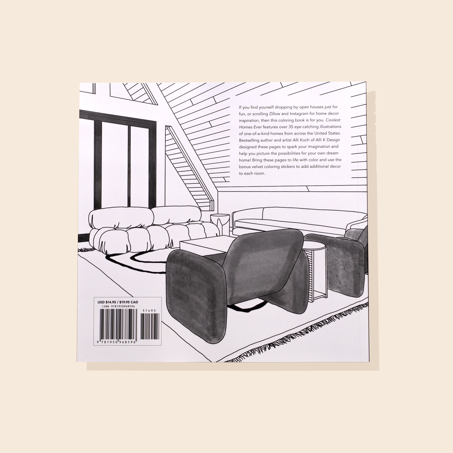 Coolest Homes Ever Coloring Book