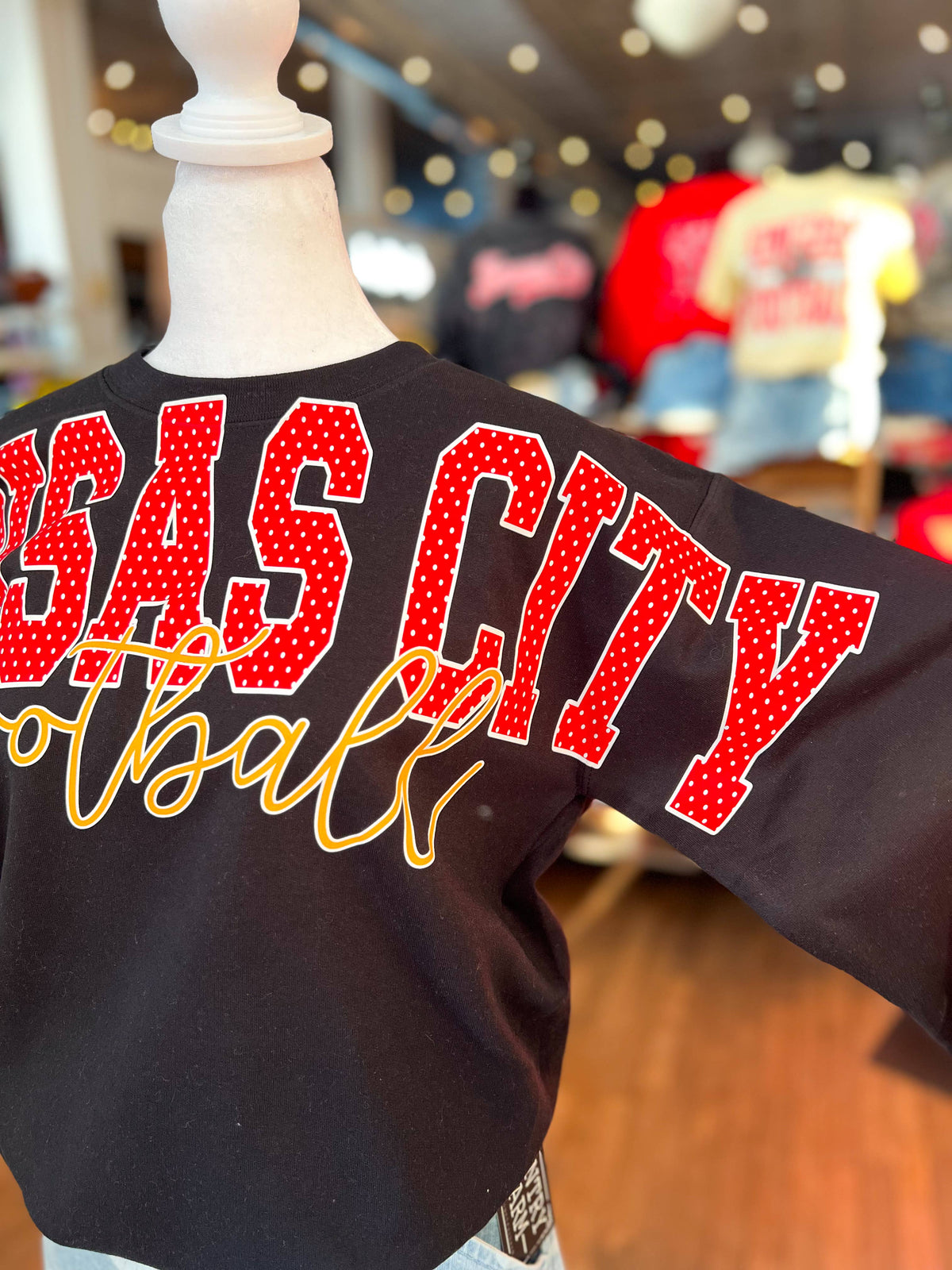 Kansas City Football Sweatshirt (Full Imprint Across Chest)