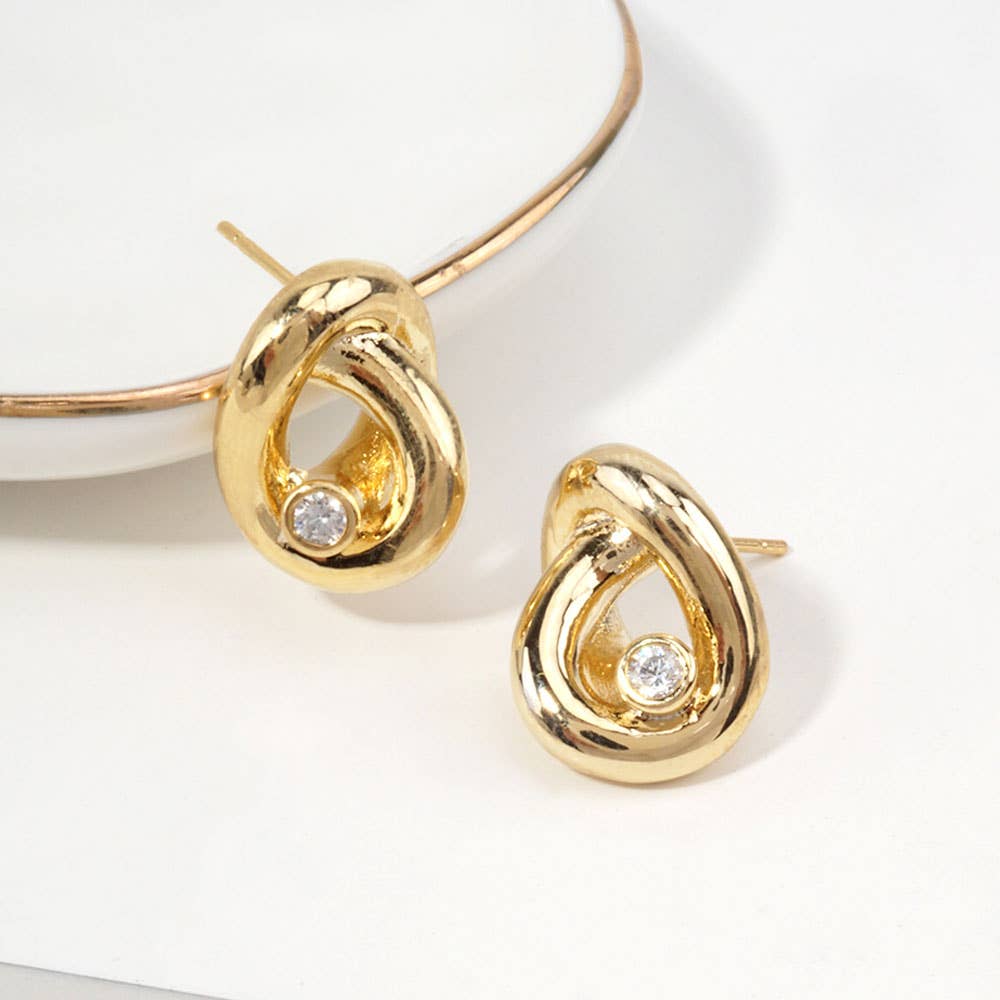 14K Gold Dipped Teardrop Earring