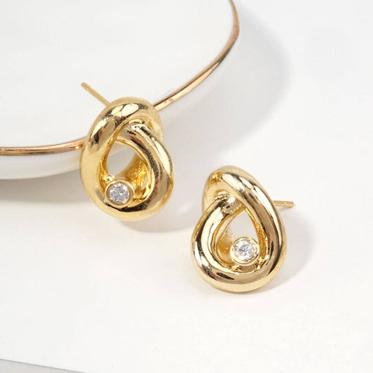 14K Gold Dipped Teardrop Earring