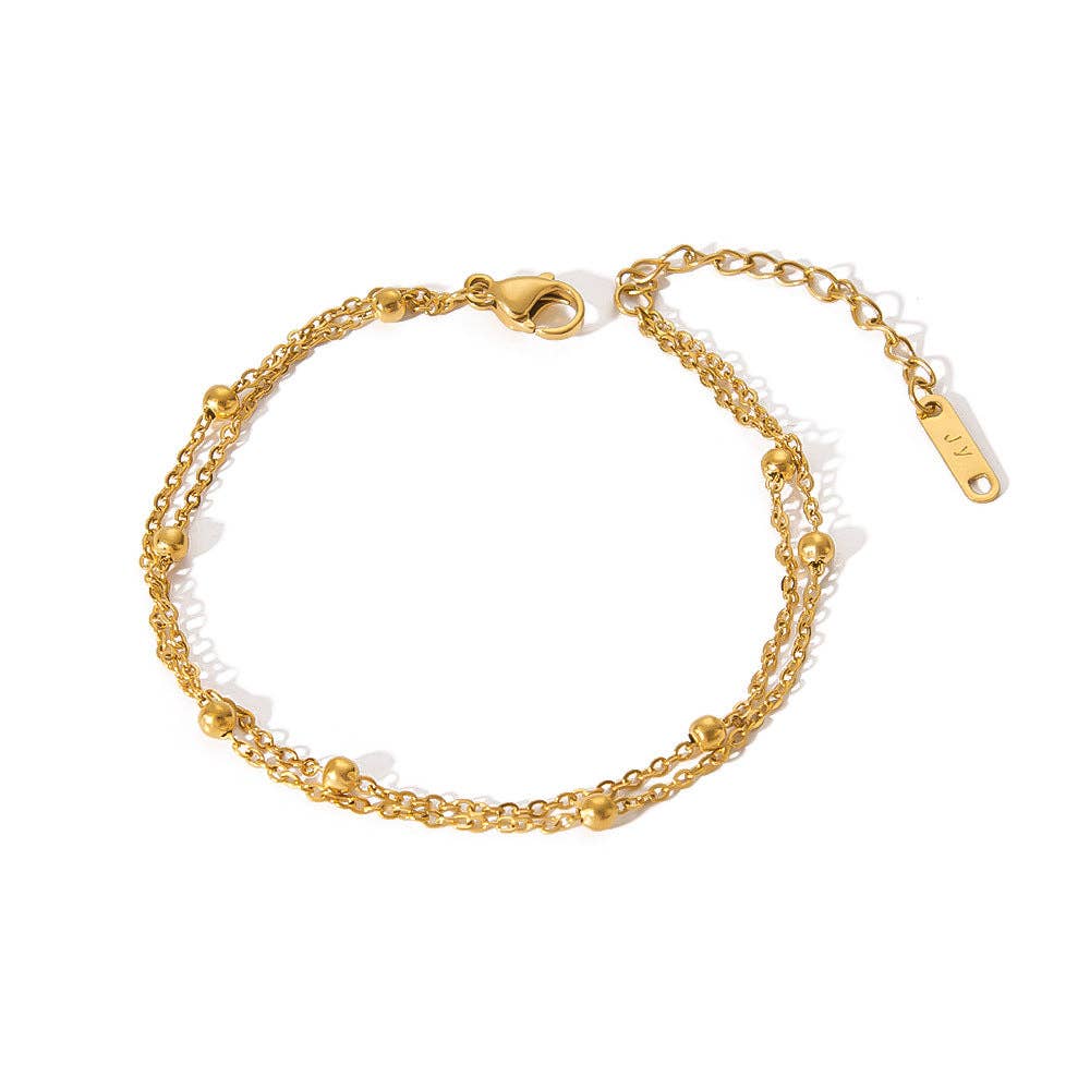 Multi Style 18K Plated Bracelet 4pc Set