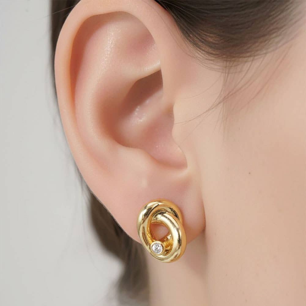 14K Gold Dipped Teardrop Earring