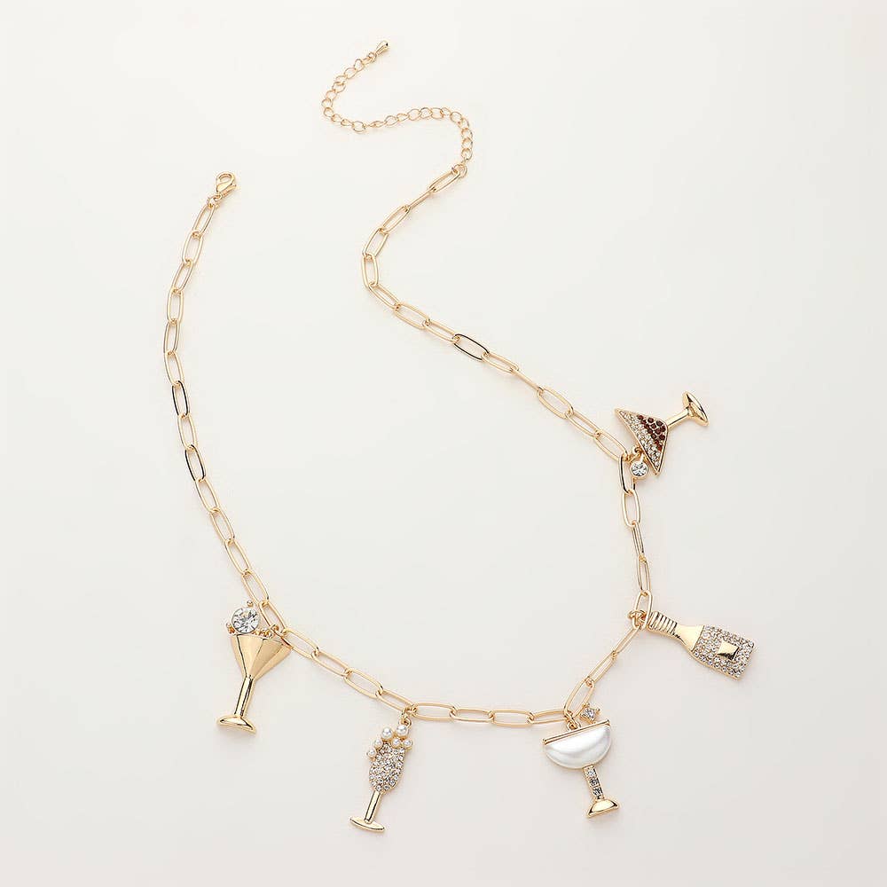 Cocktail Charm Necklace