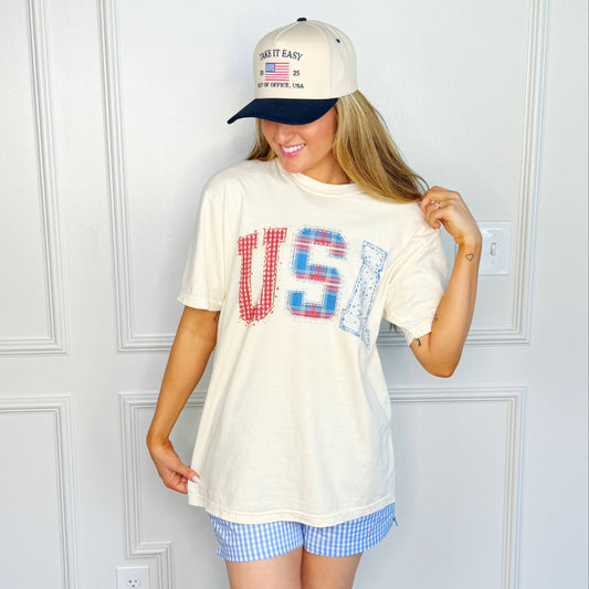 USA Patchwork Tee
