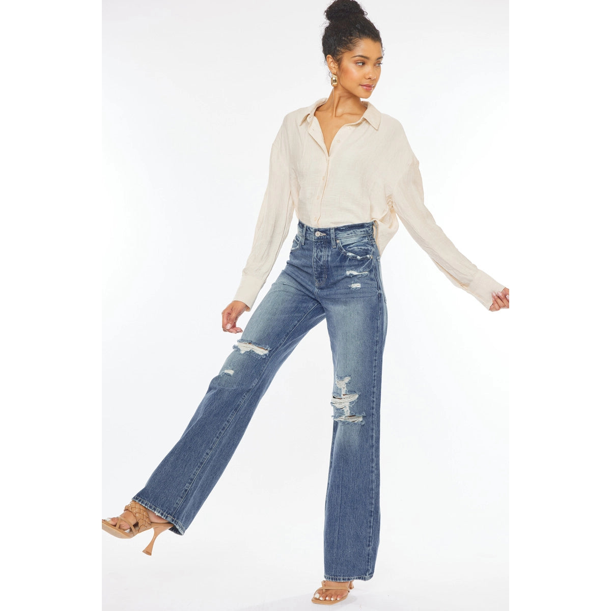 Ultra High Rise 90's Wide Leg Flare