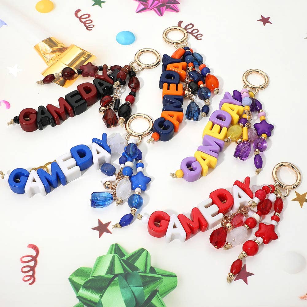 GAMEDAY Star Beads Beaded Drop Keychain Bag Charm