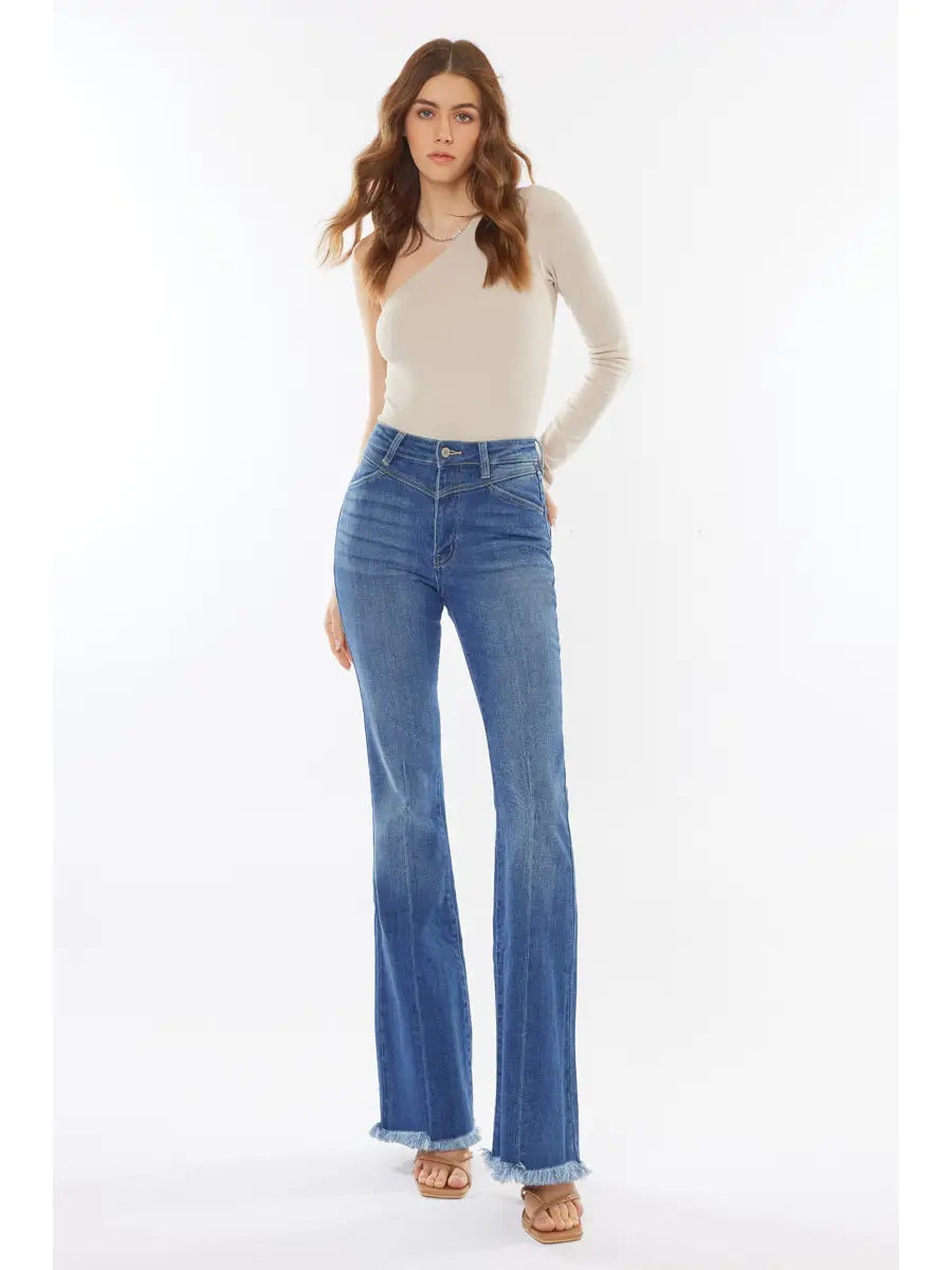 Ultra High Rise Western Flare Jeans