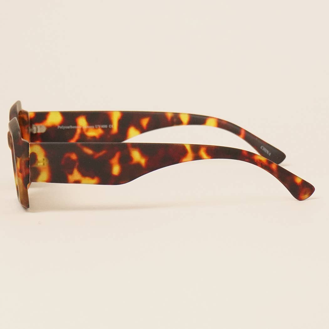 Acetate Rectangle Fashion Sunglasses