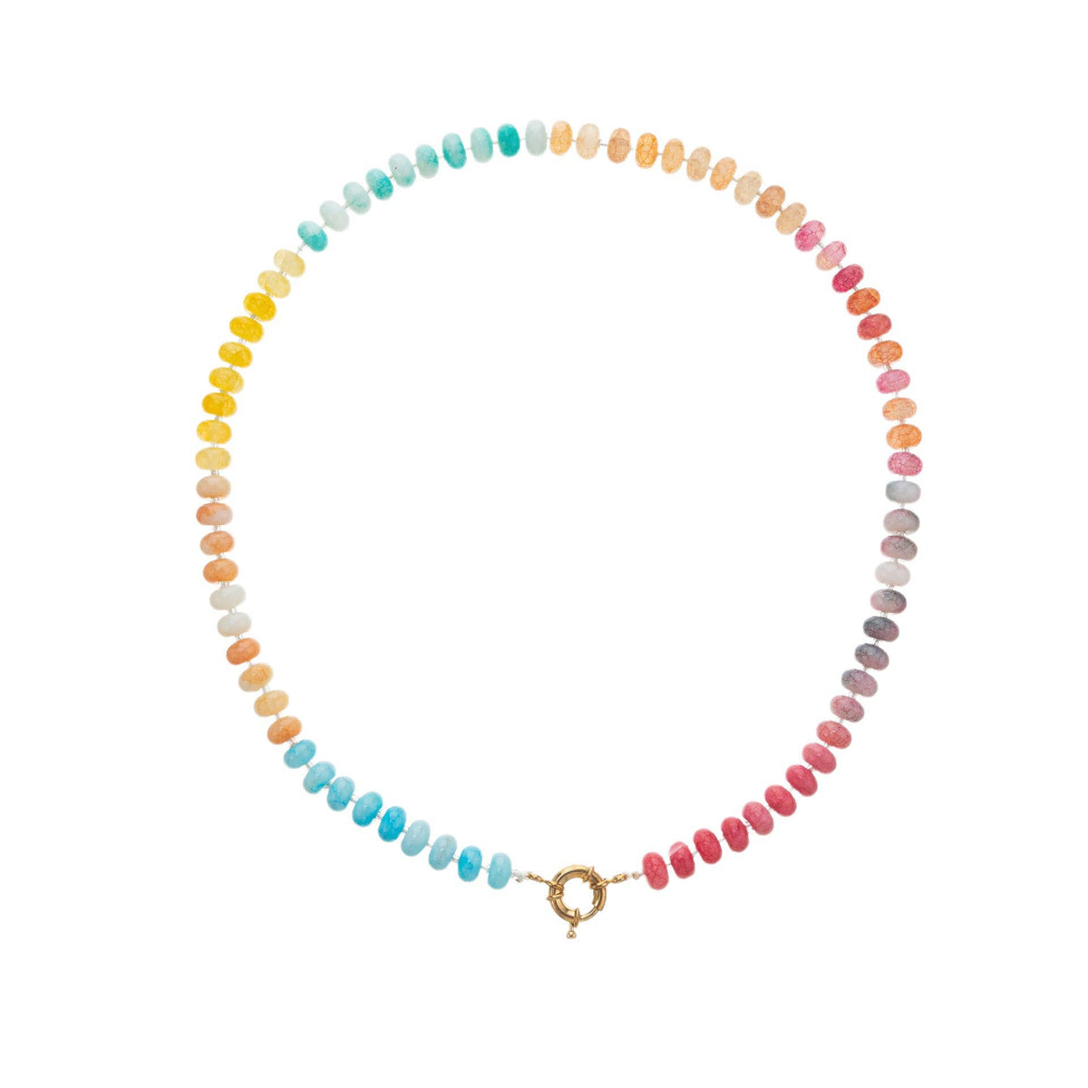 Glass Stone Mixed Necklace