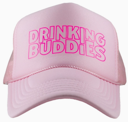 Pink Drinking Buddies Trucker Hat