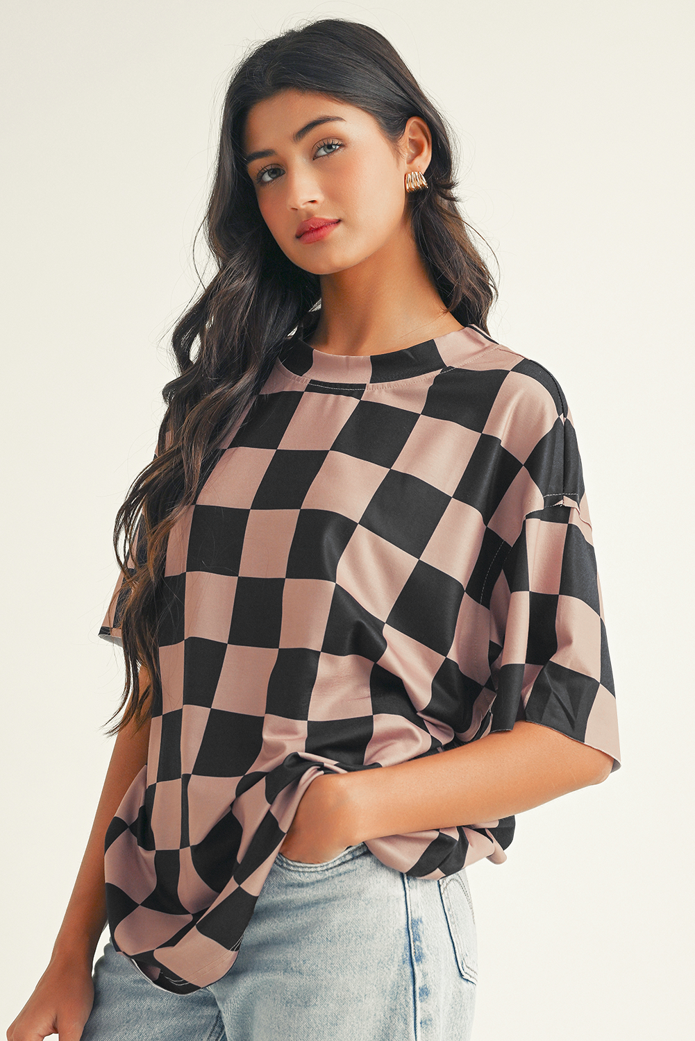 LDC Checkmate Boyfriend Casual Tee