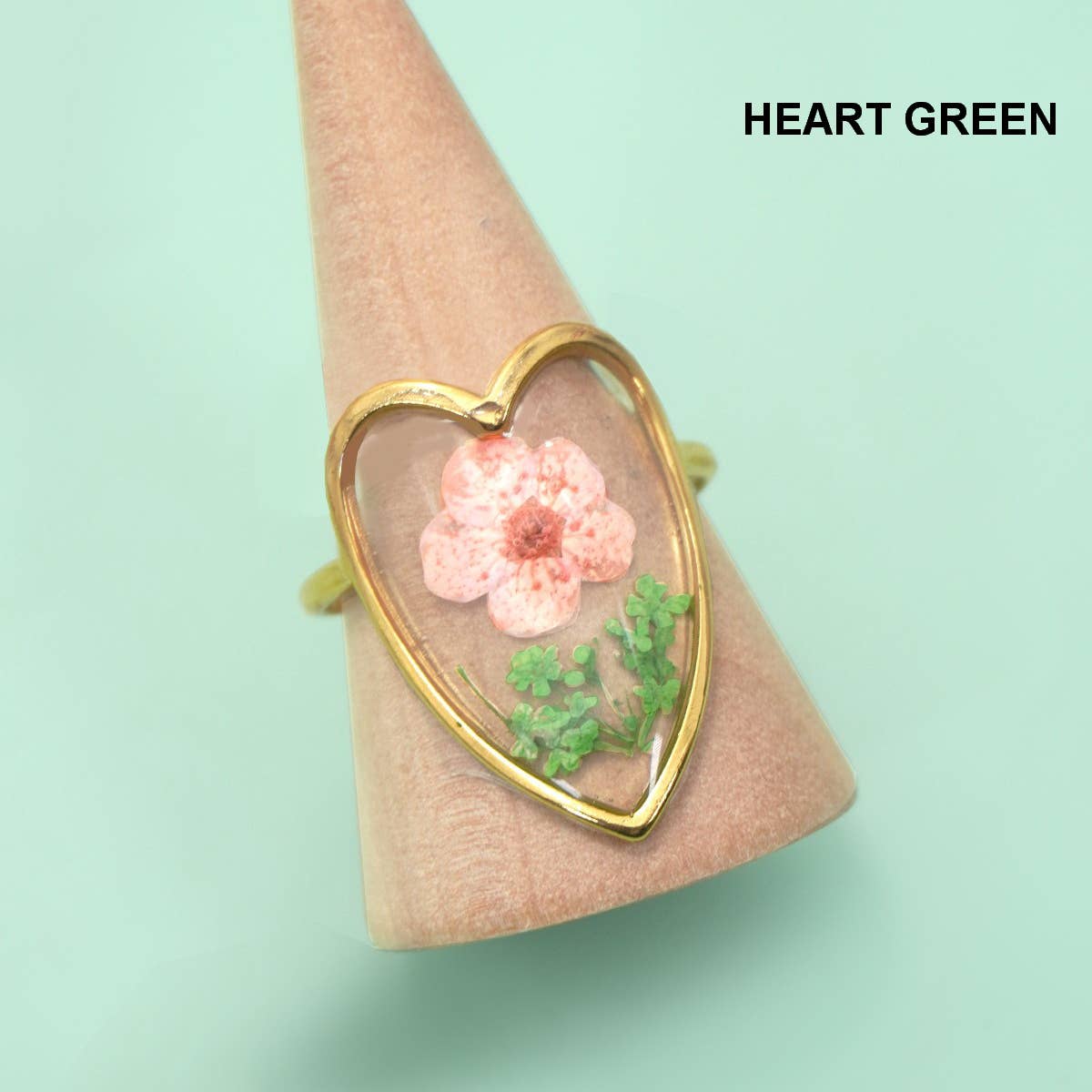 18K STAINLESS STEEL FLORAL RINGS