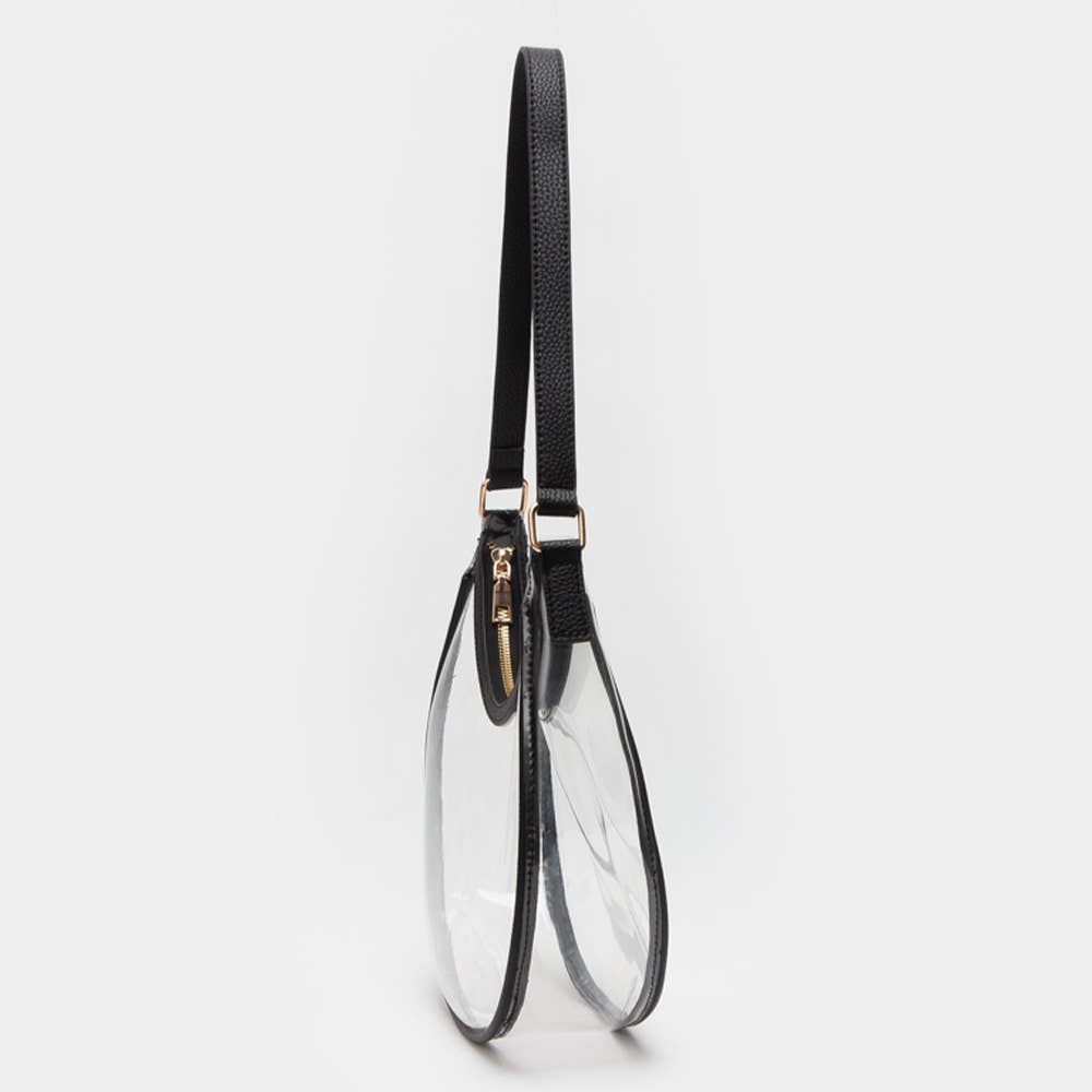 Transparent Shoulder Hobo Bag