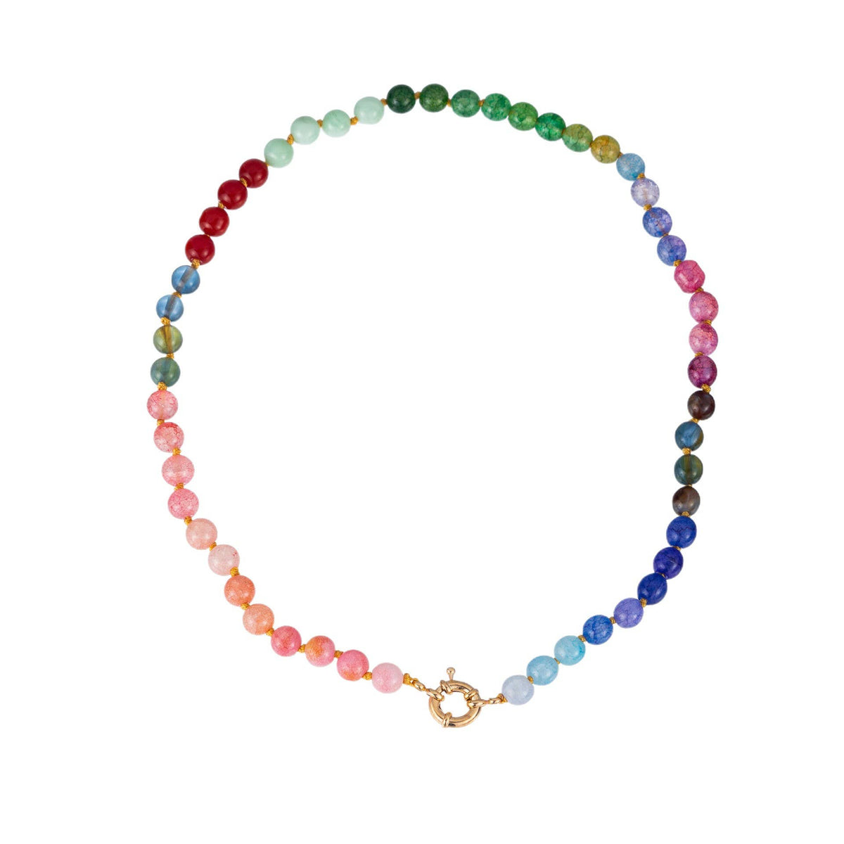 Glass Stone Mixed Necklace
