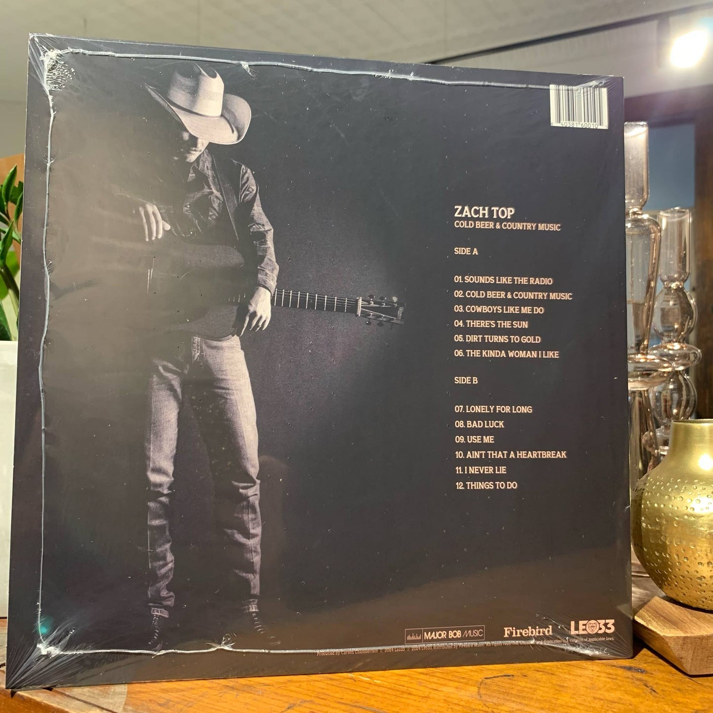 Zach Top - Cold beer & Country Music LP Vinyl Record