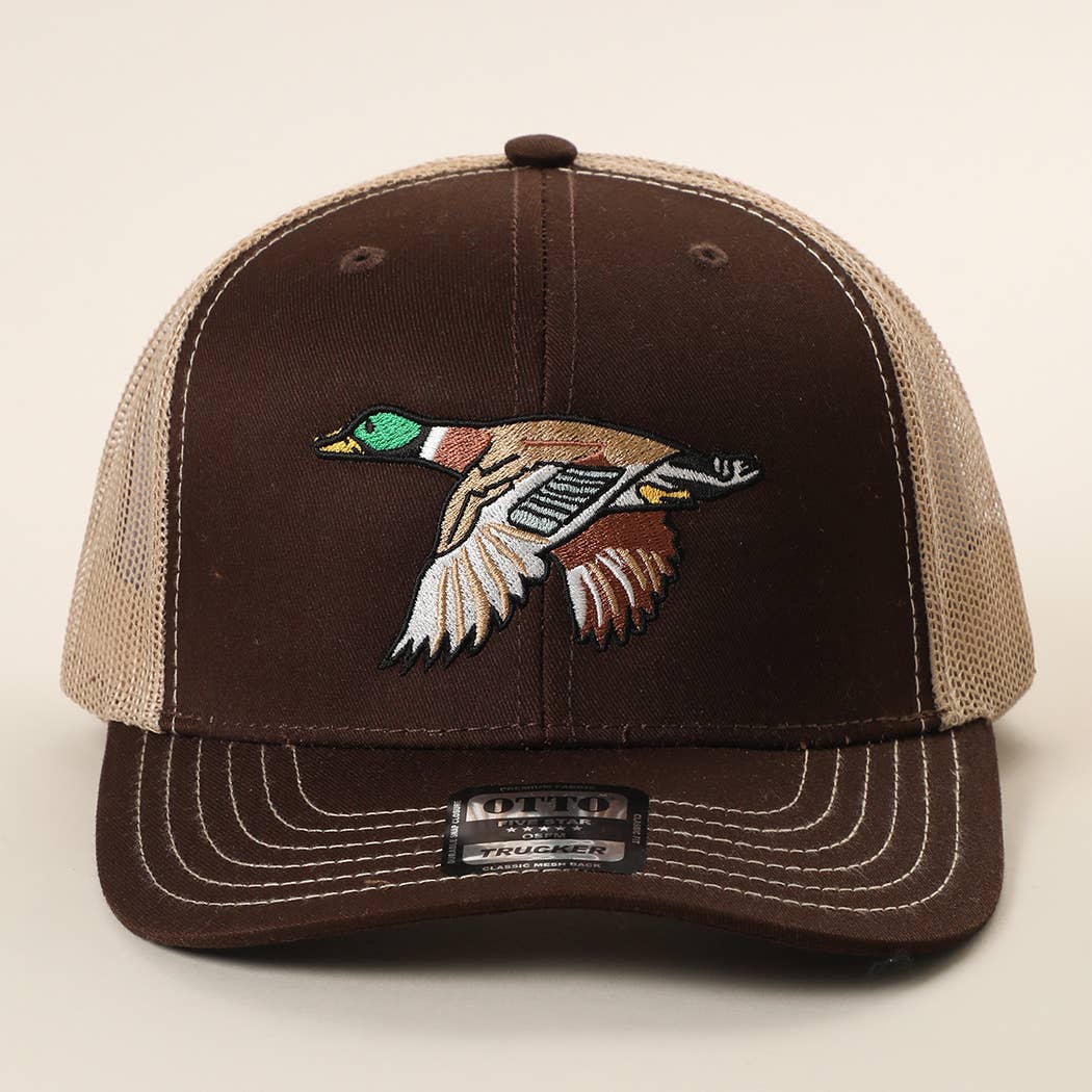 Mallard Duck Embroidered Trucker Hat