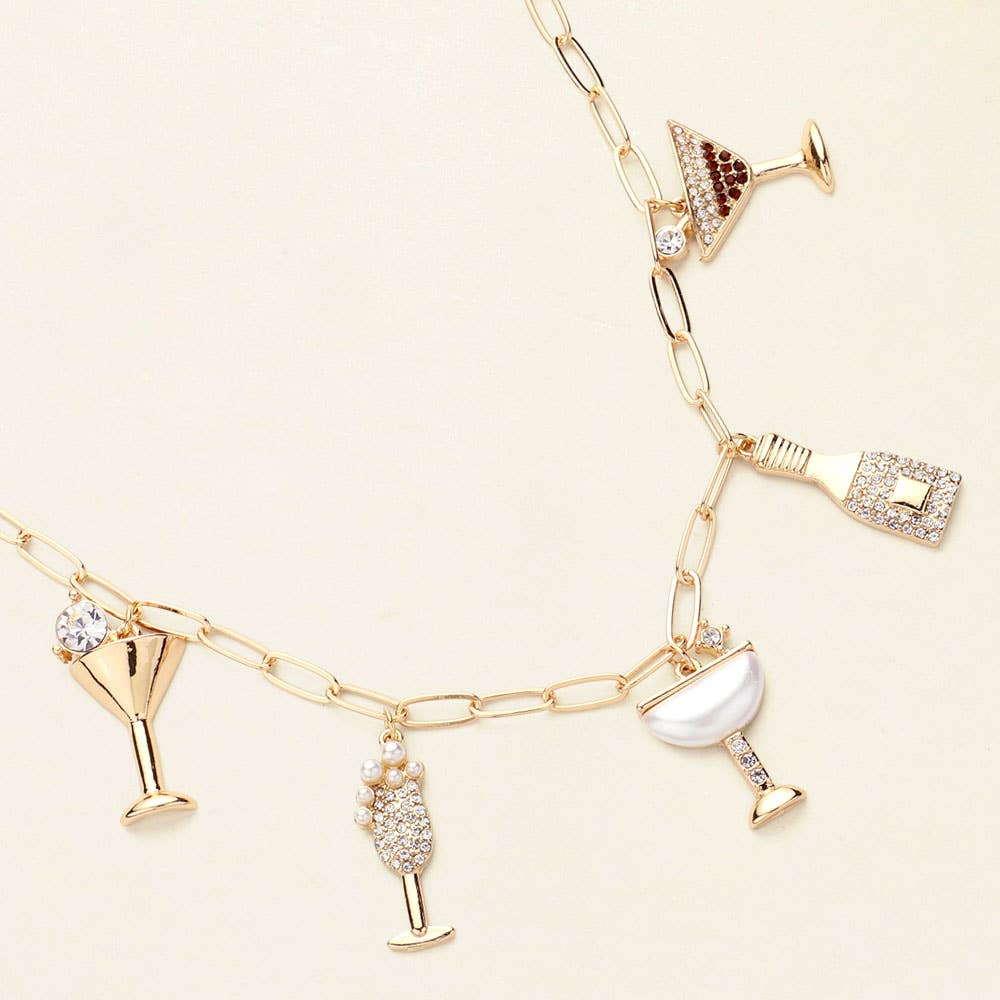 Cocktail Charm Necklace