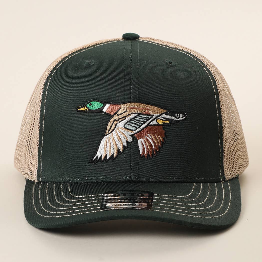 Mallard Duck Embroidered Trucker Hat