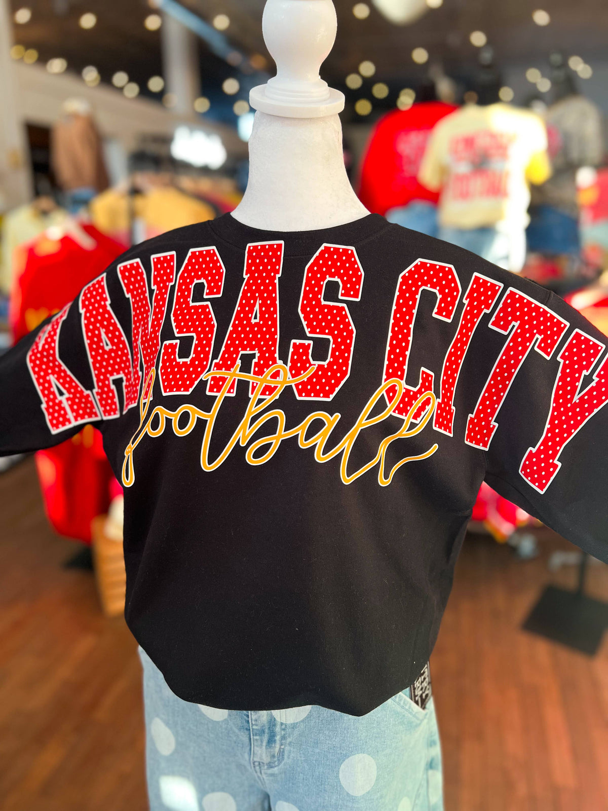 Kansas City Football Sweatshirt (Full Imprint Across Chest)