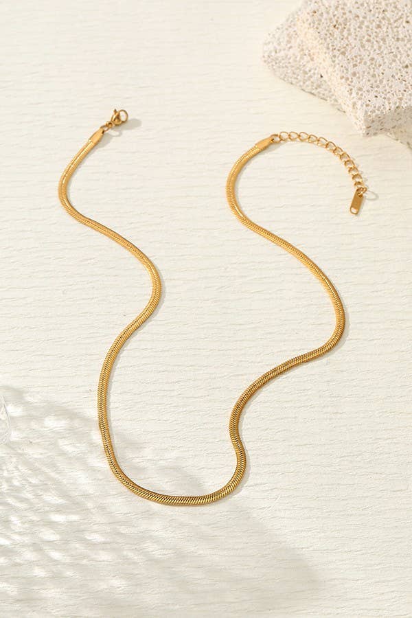 STAINLESS STEEL BOX NECKLACE