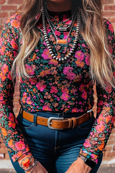 Desert Rose Mesh Top