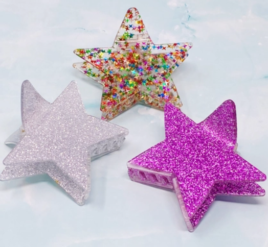 Star Glitter Hair Clip