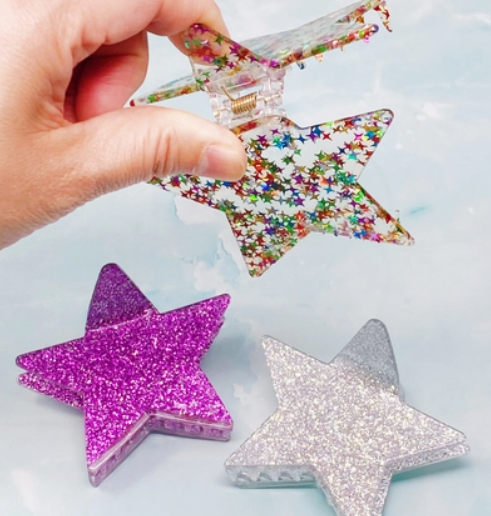 Star Glitter Hair Clip