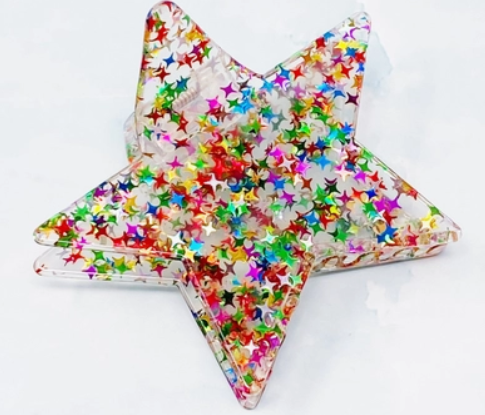 Star Glitter Hair Clip