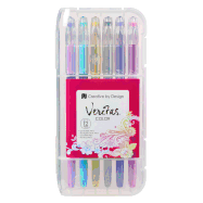 Gel Pen Set Asst 12pc